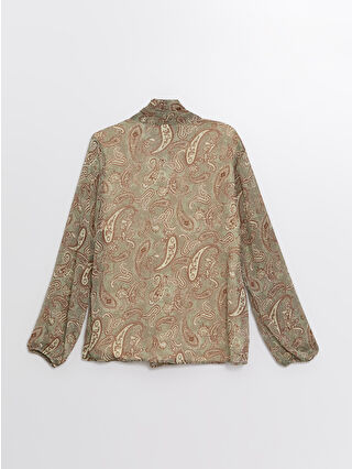 لون أخضر نعناعي مطبوع