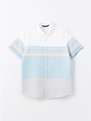 Aqua Blue Striped
