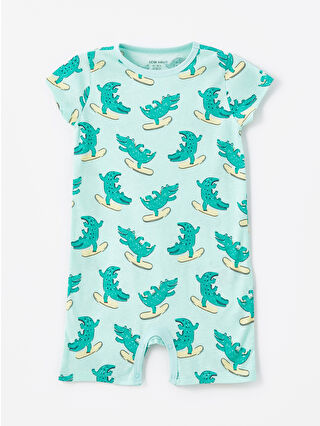 Açık Suyeşili Baskılı