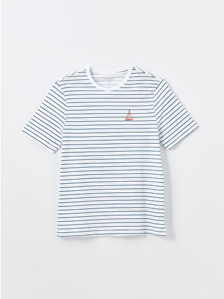 لون أزرق مائي باهت مخطط