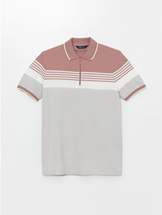 لون وردي باهت مخطط