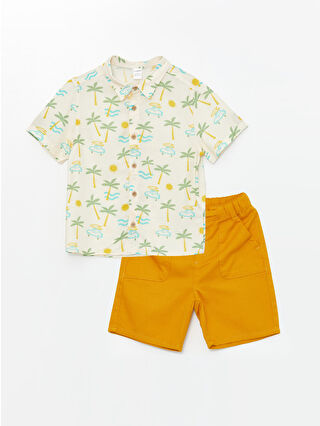 لون بيج مطبوع