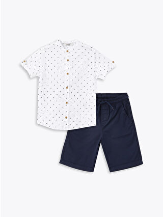 Navy Printed