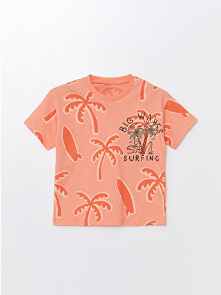 لون مرجاني فاتر مطبوع