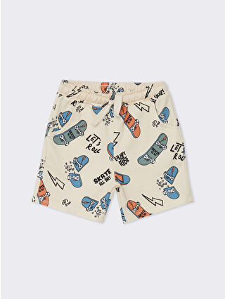 Açık Bej Baskılı