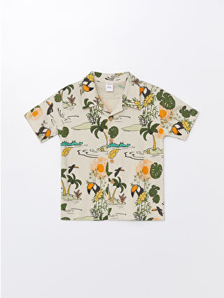 Açık Bej Baskılı