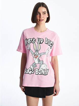 Hug O War Tシャツ 半袖 ピンク ストライプミニバッグ付き Hug O War T