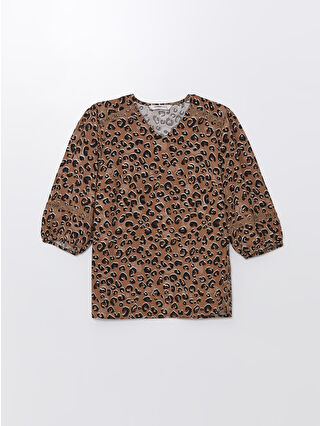 Brown Printed