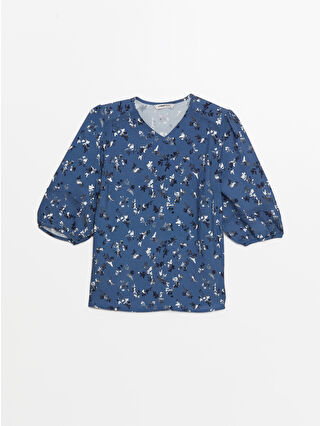 Navy Printed