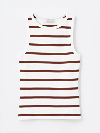 لون بني داكن مخطط