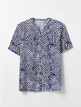 Navy Printed
