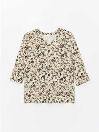 لون فانيلا مطبوع