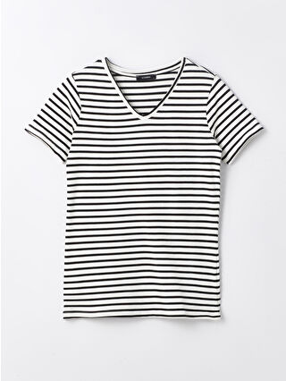 لون فانيلا مخطط