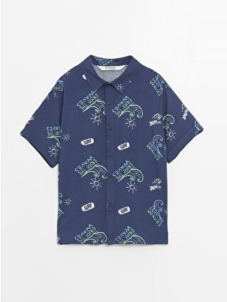 Navy Printed