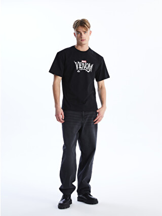XSIDE Crew Neck Short Sleeve Venom Printed Jersey Men's T-shirt