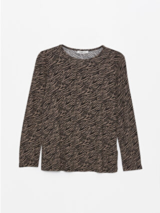 Dark Brown Printed