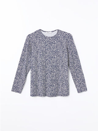 Dark Navy Printed