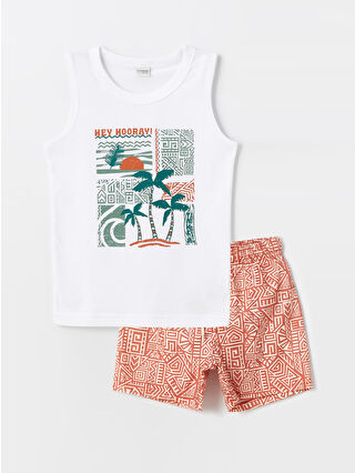 لون برتقالي فاتر مطبوع