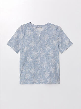 Light Blue Printed
