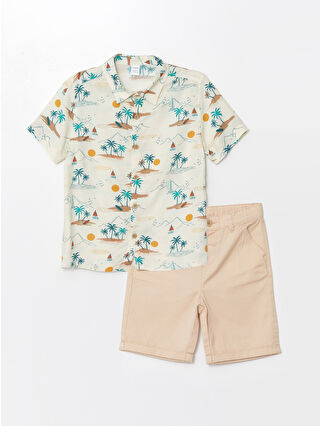 Light Beige Printed
