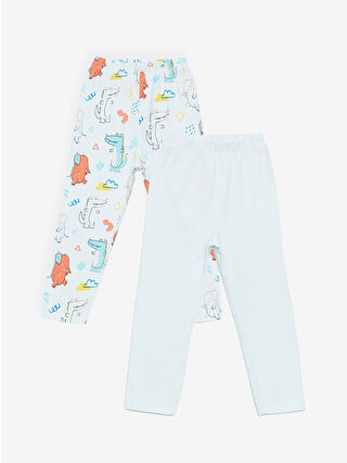 Açık Mavi Baskılı