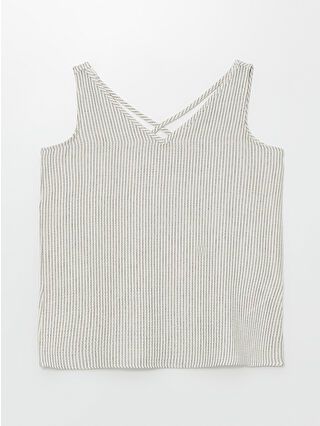 لون فانيلا مخطط