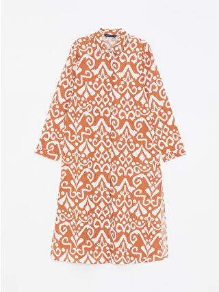 لون باستيل برتقالي مطبوع