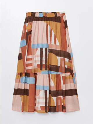 لون باستيل برتقالي مطبوع