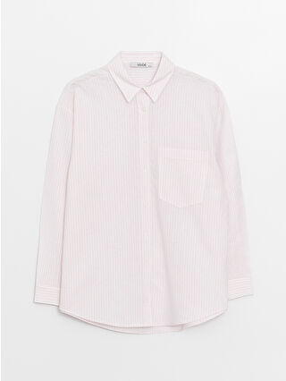 لون وردي باهت مخطط