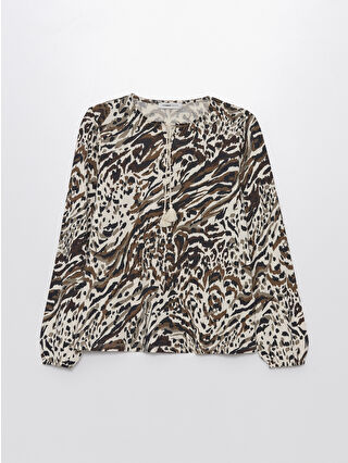 لون بني فاتح مطبوع