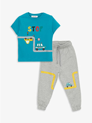 Gri Melanj Baskılı