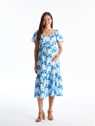 Robe De Maternité à Pois Rouges Et Blancs Motherhood - Taille L - Occasion Très Bon état