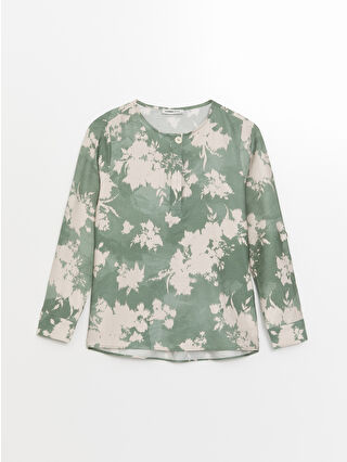 Dark Green Printed