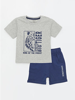 Gri Melanj Baskılı