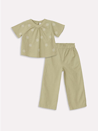 Açık Yeşil Baskılı