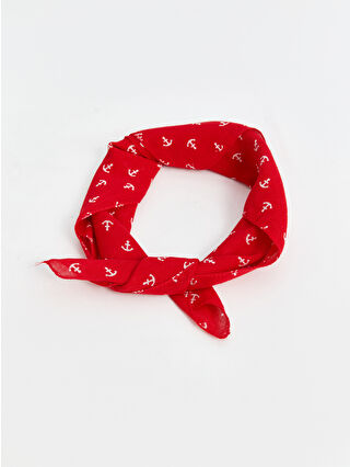 لون أحمر ساطع مطبوع