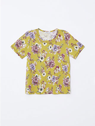 لون أصفر باهت مطبوع