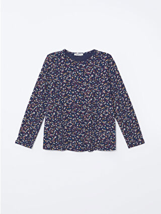 لون كحلي ساطع مطبوع