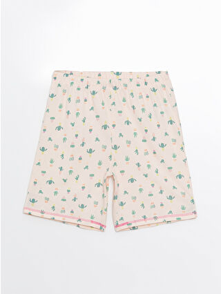 Uçuk Pembe Baskılı