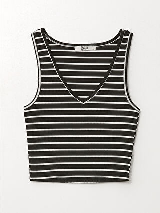 Canlı Turkuaz Çizgili