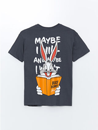 XSIDE Bisiklet Yaka Bugs Bunny Baskılı Kadın Tişört - S4NY58Z8-VDL