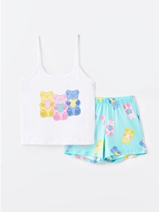 Light Turquoise Printed