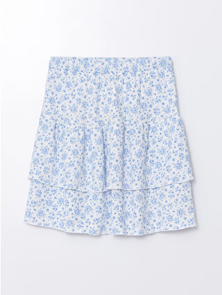 Açık Mavi Baskılı