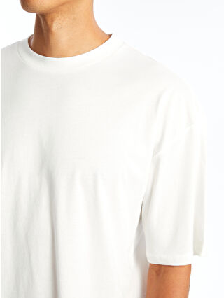 XSIDE Bisiklet Yaka Penye Erkek Tişört - S4O729Z8-R9J | LCW