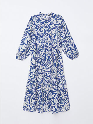 لون أزرق باهت مطبوع