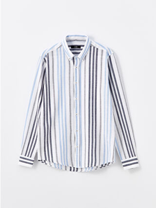 لون أزرق فاتر مخطط