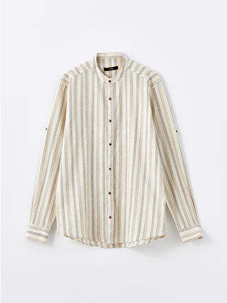 لون كاكي فاتح مخطط