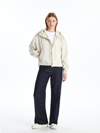 LCW Vision Kapüşonlu Oversize Kadın Yağmurluk - W40066Z8-SB4 | LC