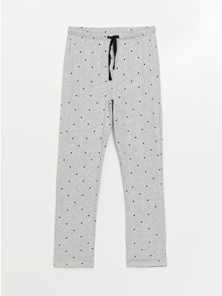 Grey Melange Printed