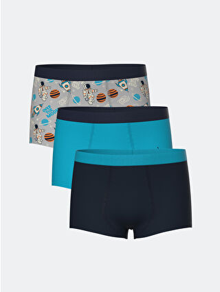 Grey Melange Printed